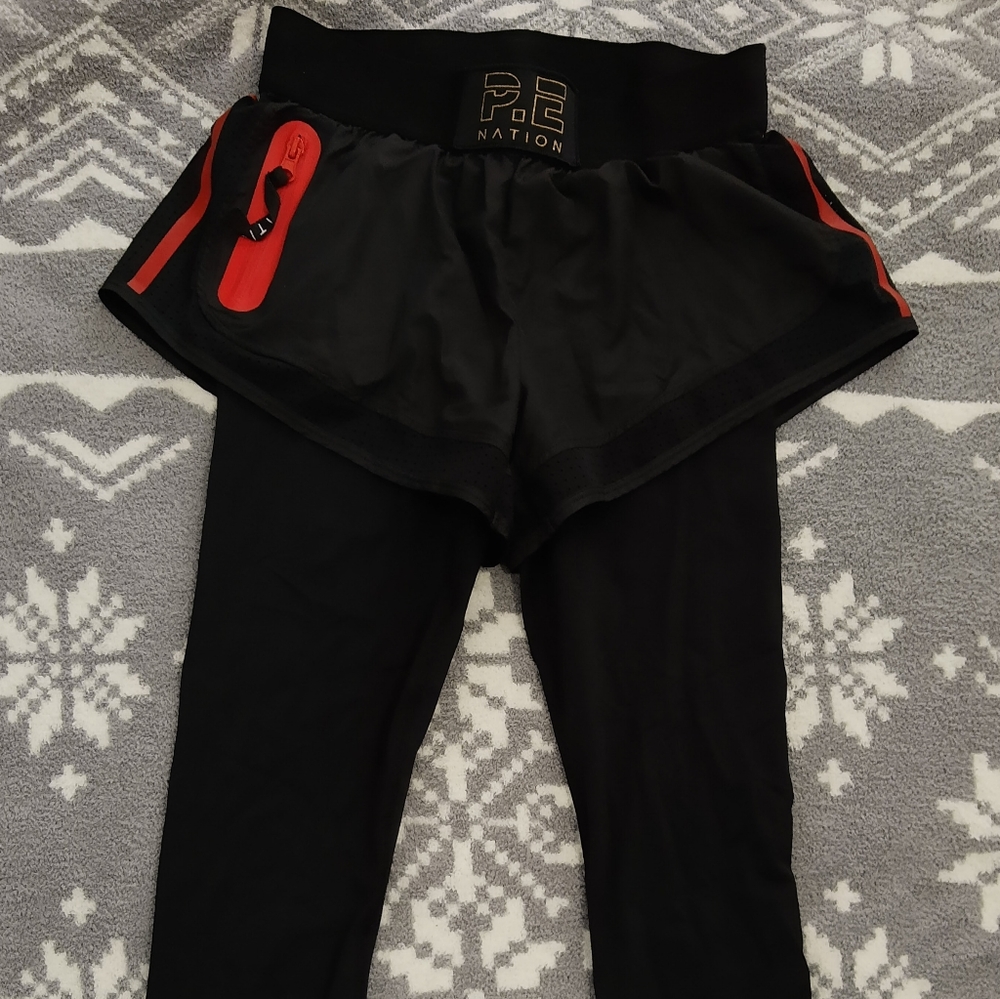 PE Nation women's leggings/shorts black XS